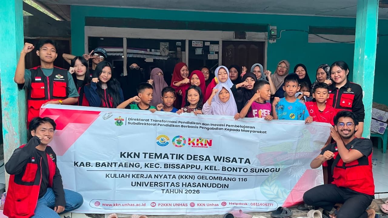 Kelompok KKN Unhas 116 Desa Wisata di Kelurahan Bonto Sunggu, Kecamatan Bissappu, Kabupaten Bantaeng, melaksanakan pembuatan video dokumenter yang mengangkat profil dan potensi Kelurahan Bonto Sunggu