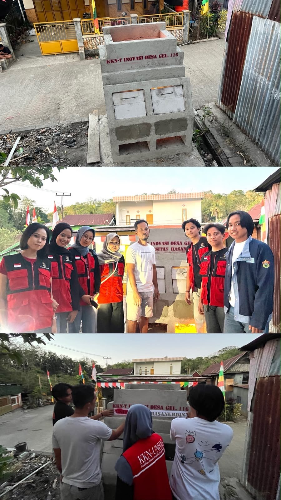 KKN-T Inovasi Desa Gel. 116 UNHAS Posko Desa Kading Laksanakan Program Unggulan Insinerator Sederhana untuk Pengolahan Sampah Residu