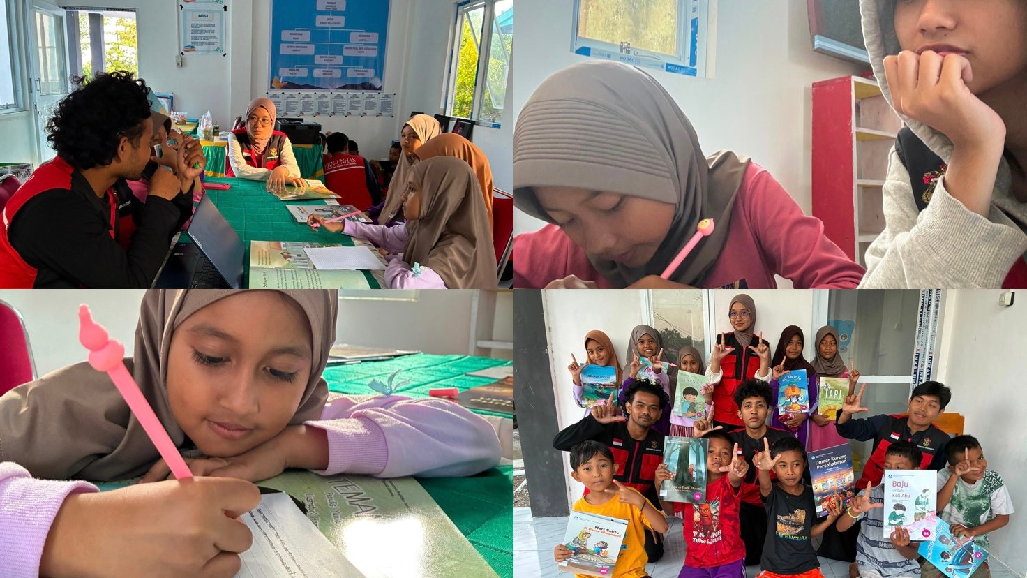 Dari Membaca Menjadi Berkarya, Mahasisa KKN Unhas Mendorong Kreativitas Anak-anak Melalui Program Menulis Cerita Berbasis Buku Bacaan