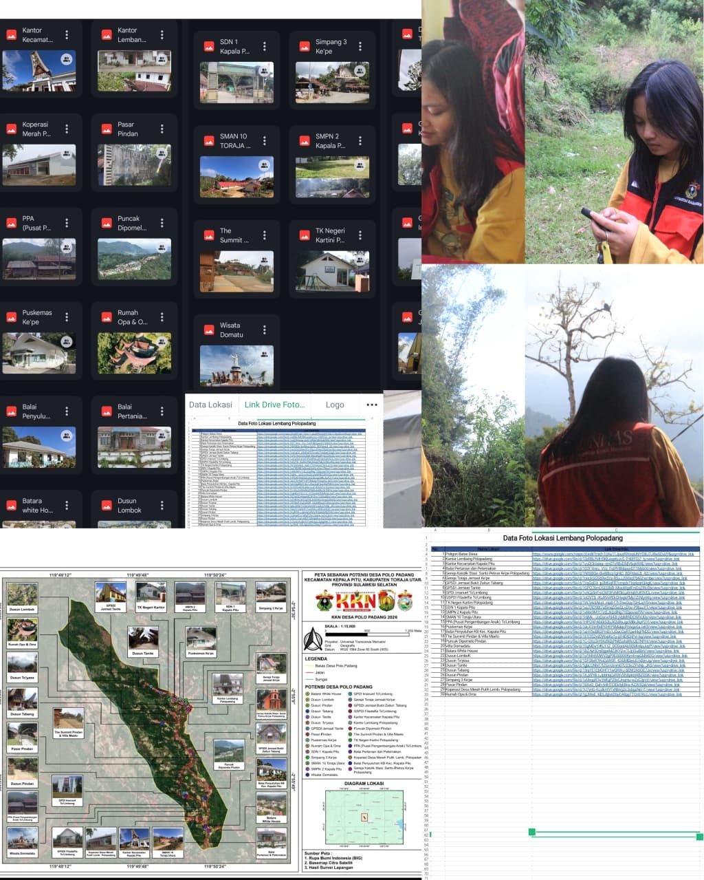 Dari Data Lapangan Menjadi Peta Digital, Mahasiswa KKNT Perkenalkan Lembang Polopadang dalam Satu Peta